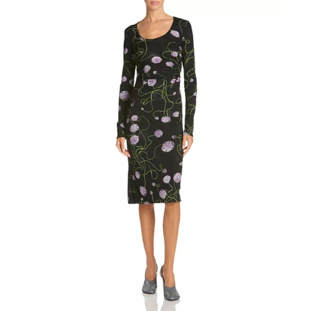 Stella McCartney 2026 Twisted Floral Black Mesh Dress, BNWT, Retail $1890